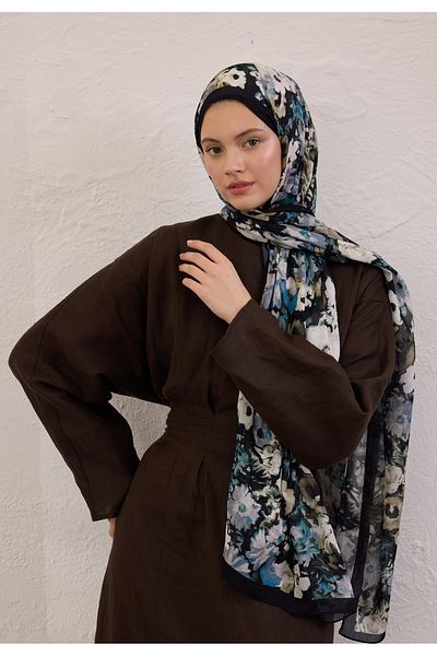 Fresh Beauty Blossom Pattern Rami Shal Black