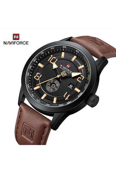 Naviforce Brand Original Fashion Luxury Quartz Date Week Luminous Waterproof Watch For Men