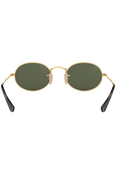 Ray-Ban Ray-Ban Oval RB3547 001 – Ochelari de soare, Auriu, Lentile Verde G-15, Mărime 51