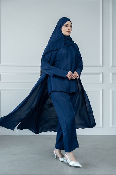 LAVİNİA Lavinia women's abaya, 4 pieces, super soft dew fabric