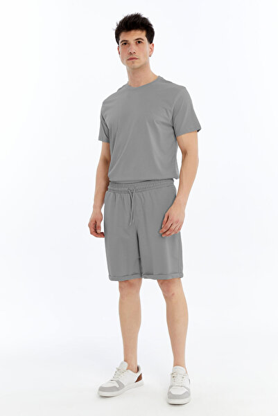 KRAVEN Men's 2-Piece T-Shirt & Double Leg Shorts Set, Combed Cotton, Lycra Fabric Regular Fit