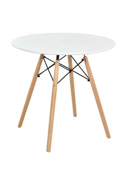 Taimi 5-Piece Dining Set, Solid Wood Table 80x80x72cm With Elegant 4-Gray Chairs Soft Padded Seats