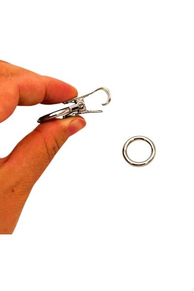 angel çanta aksesuar Accesoriu pentru geanta Angel Bocan de blocare culoare argintie 1 bucată