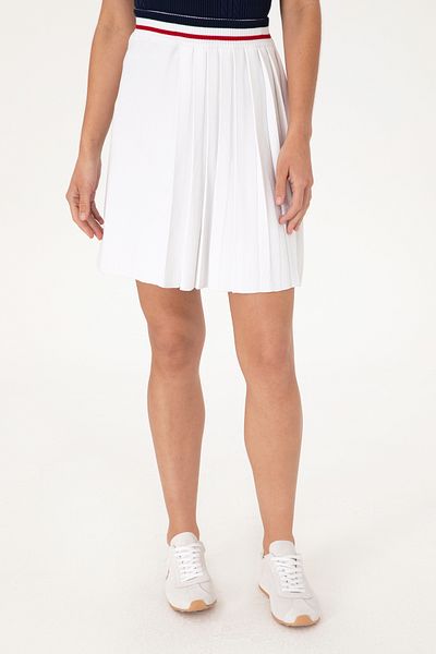 U.S. Polo Assn. Women's White Mini Size Knitwear Skirt 50299379-Vr013