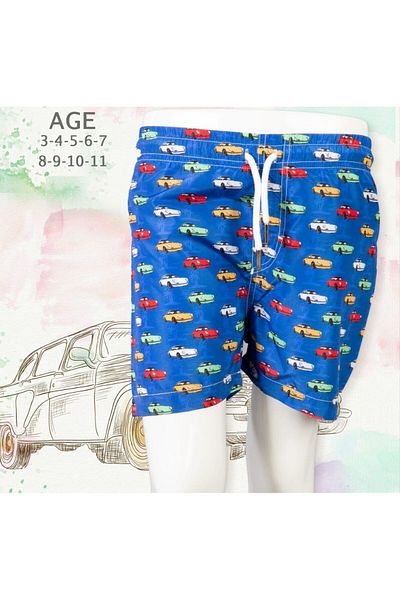 bergibo PANTALONI SCURT DE BAGHĂ DE MARE - PANTALONI SCURT DE MARE CU PĂSĂRIȚĂ