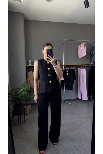YOUR NAME Women's Vest with Accessory Detail