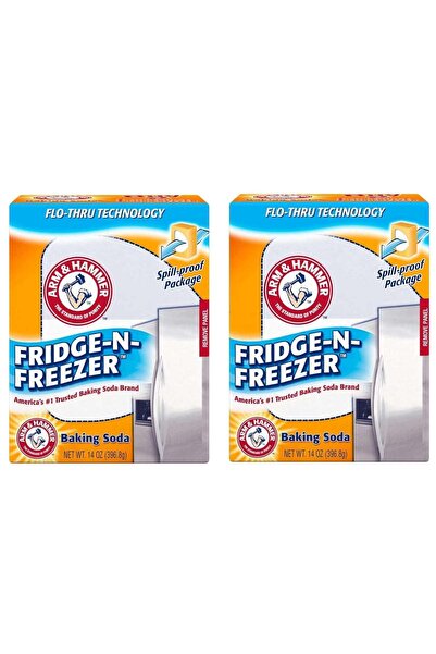 Arm&Hammer عبوة آرم آند هامر من قطعتين من صودا الخبز للثلاجة والفريزر - 2 × 396.8 جرام