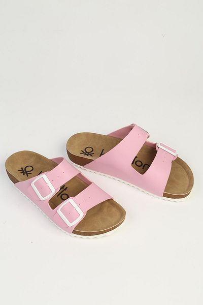 Benetton Pink Women's Slippers Bn-1232-2