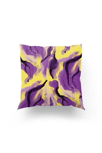 Dokumio Aurora Expression – Throw Pillow Cover with Artistic Brush Effect