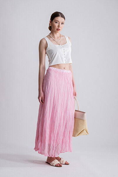 SEPANU COLLECTION Women's Long Crinkle Skirt