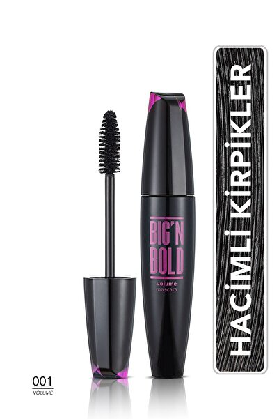 Flormar Hacim Veren Maskara (Siyah) - Big N Bold Mascara - 001 - 8682536040402