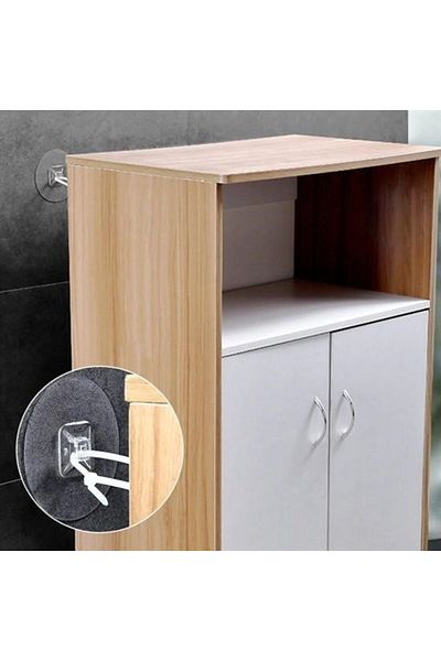 Skygo BUFFER® Adhesive Item Fixing Apparatus Earthquake Safety Child Protection Fixing Apparatus 1 Pair