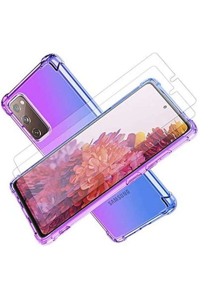 OEM Set Husa pentru Samsung Galaxy S20 FE si Folie Ecran, BzStore, Ultra Slim Transparenta AntiShock
