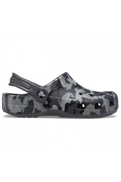 Crocs 206454 -0ıe Papuci de casă Camo imprimați clasici, gri