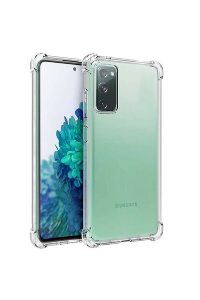 OEM Set Husa pentru Samsung Galaxy S20 FE si Folie Ecran, BzStore, Ultra Slim Transparenta AntiShock