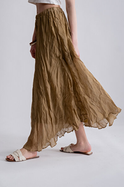 SEPANU COLLECTION Women's Long Crinkle Skirt