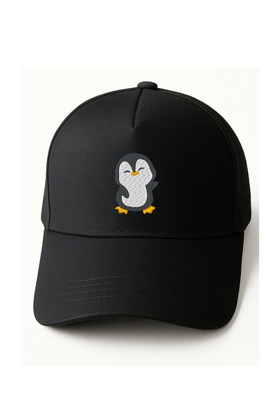 KEYFHOME Black Unisex Sports Hat Summer Cotton Sweatband & Air Holes Embroidered