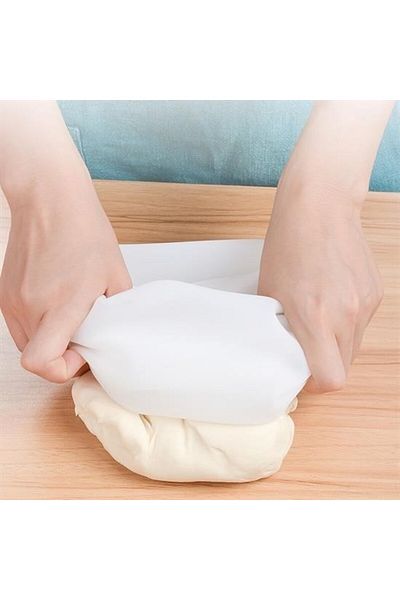 Skygo Buffer ®   Medium Dough Bag Silicone Transparent Dough Kneading Bag for Bread Pasta Ravioli Dough Easy Yo