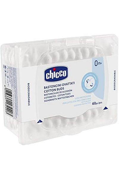 Chicco Cotton Buds with Eardrum Protection 60pcs 0m+