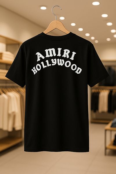SELF CONTROL Μπλουζάκι Hollywood Printed Oversize Unisex 100% βαμβακερό αναπνεύσιμο παχύ ύφασμα
