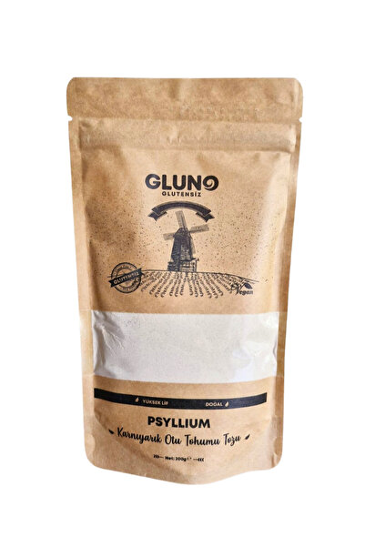 Gluno Glutensiz Karnıyarık Otu Tohumu Tozu - Psyllium 200g