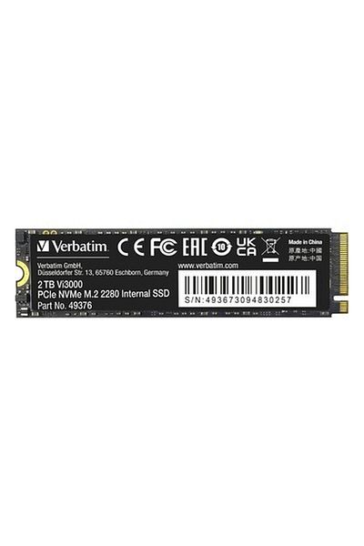 Verbatim SSD Verbatim Vi3000, 2TB, PCIe Gen.3 NVMe, M.2