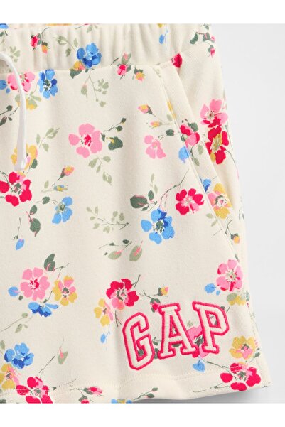 GAP Kız Çocuk Çok Renkli Logo Baskılı Pull-On Şort