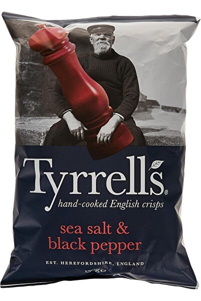 tyrrells ملح البحر والفلفل الأسود 150 جرام