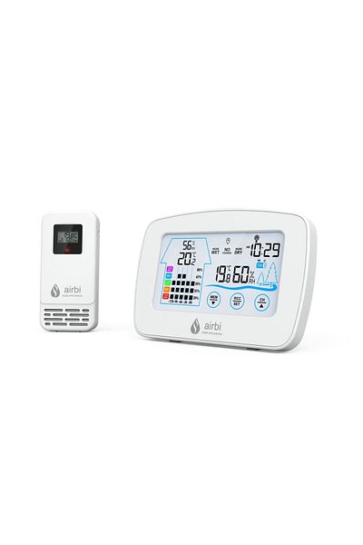AirBi Set Termometru Si Higrometru Digital Cu Transmitator Wireless Extern Control Bi1020