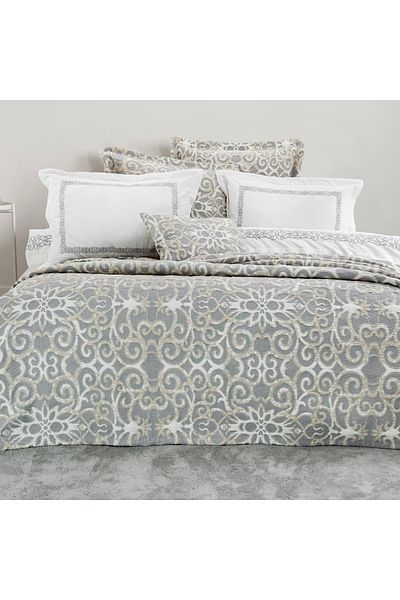 Schafer Home Amara Bedspread Duvet Cover Set 8 Pieces-Indigo