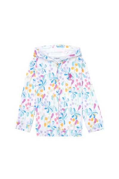 U.S. Polo Assn. Girl's White Sweatshirt 50300957-Vr013