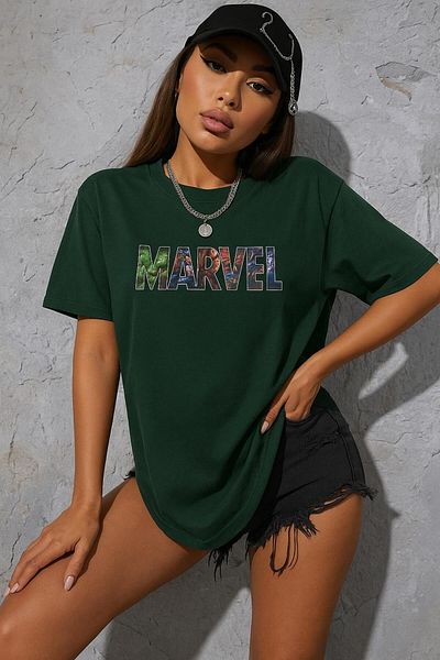 BENROMA 1 tricou este un cadou pentru achiziții de 6 sau mai sus în coș - Tricou oversize cu imprimeu Marvel