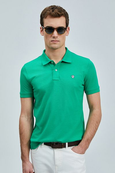 Lufian Ανδρικό Laon Smart Polo T-Shirt 111040206 Ανοιχτό πράσινο
