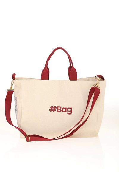 Emperium Baghashtag # Bagseries Claret Red Canvas Tote Bag