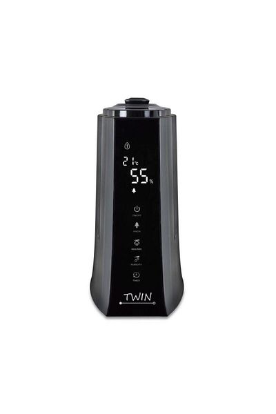 AirBi Umidificator cu ionizare si difuzor arome TWIN negru, BI3221