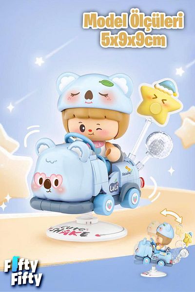 Vagonlife Loz Creative Series Swinging Blue Koala Model 188 Piece Toy Building Set Fflz-4304