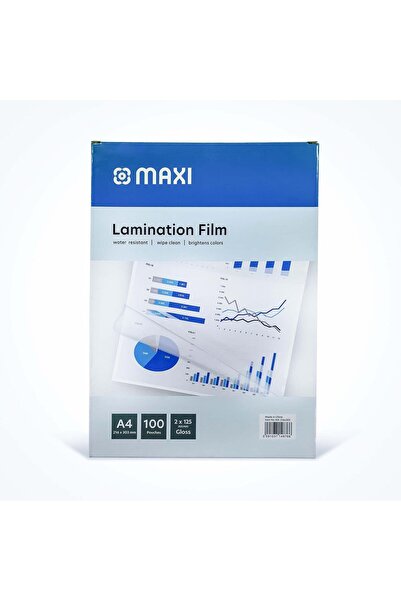 MAXİ 100 كيس من فيلم التغليف A4، 216 × 303 مم