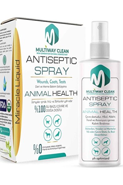 Genel Markalar Multiway Clean Doğal Antiseptic Sprey Yara Bakım Animal Health 100 ml