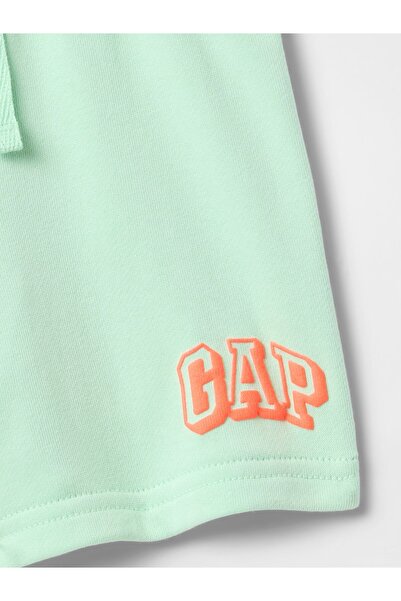 GAP Erkek Bebek Açık Yeşil Gap Logo Desenli Şort