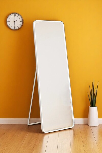 Kaktüs Avm Raven Oval Kesim Modern Metal Ayaklı Boy Aynası 170 x 60