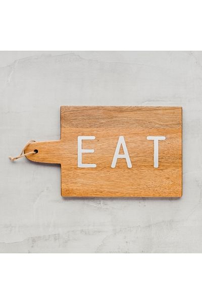 HomeVibes Wooden serving platter SELLENO 38x22 cm