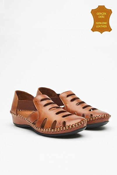 venüs ayakkabı Venus 18791395 Γυναικεία Σανδάλια Ανατομικά Γνήσιο Δέρμα TABA Ç