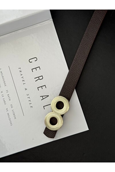 TABA BUTİK حزام نسائي بتفاصيل حلقة ذهبية