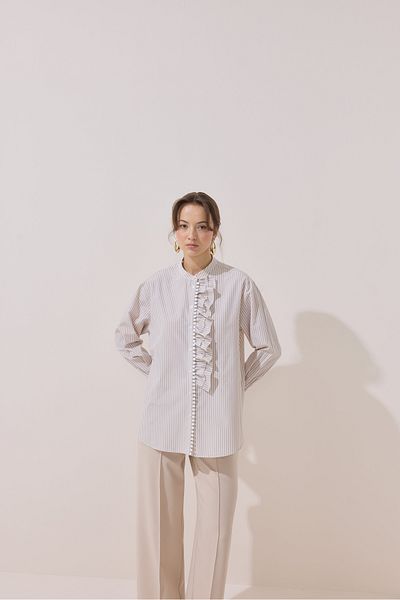 NUR KALAY COLLECTION Fistol Striped Tunic