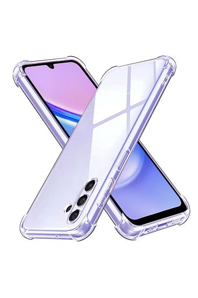SKYDDAR INNOVATION Case for Samsung Galaxy A15, Shockproof Clear from Silicone Slim, Transparent, sticker set
