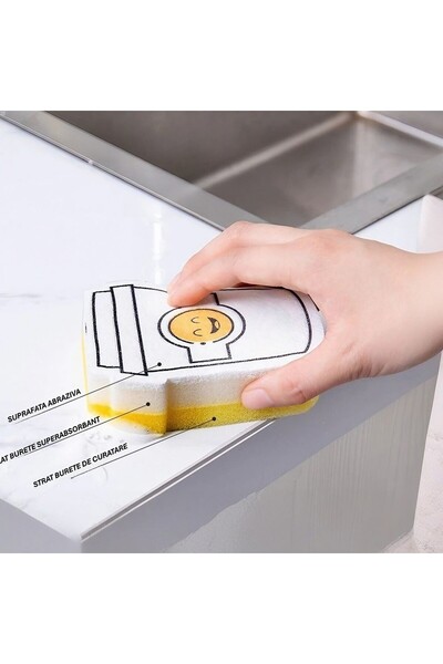 Flippy Set of 4 dish sponges with the theme Funny Model 2