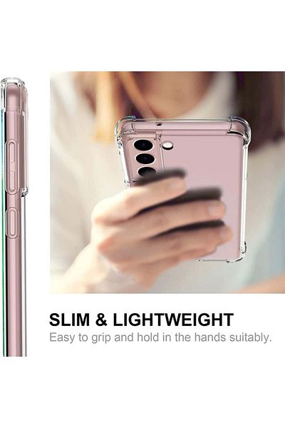 SKYDDAR INNOVATION Case for Samsung Galaxy S21 5G, Shockproof Clear from Silicone Slim, Transparent, sticker set