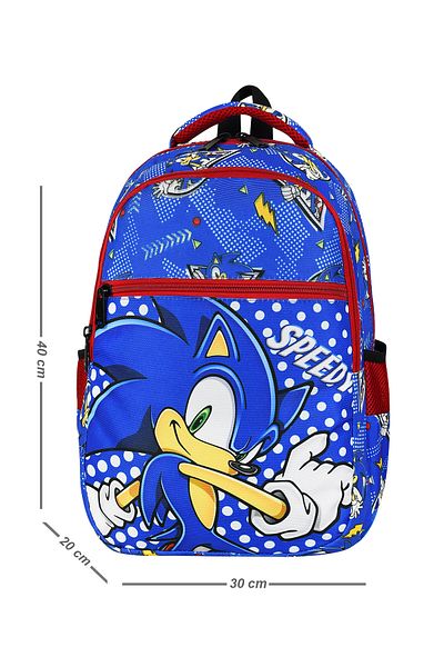 SippoTrade Rucsac cu model Sonic pentru școală primară, ortopedică și alimentată