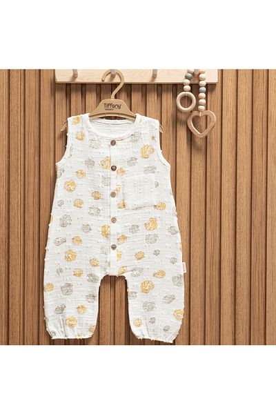 Tiffany Girl's Sea Shell Muslin Jumpsuit