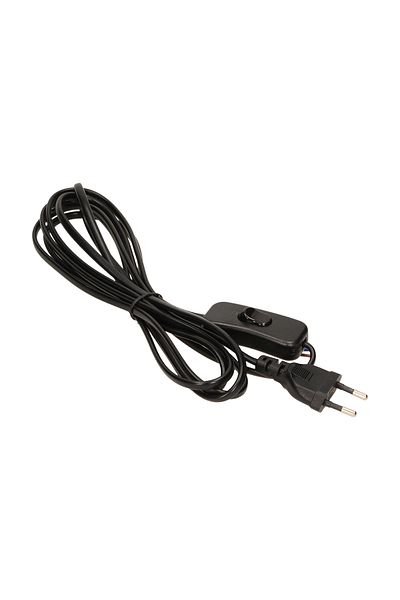 Orno Power cable with switch ORNO OR-AE-1394/B, flat plug, 3 m cable, 230V, 16A, black